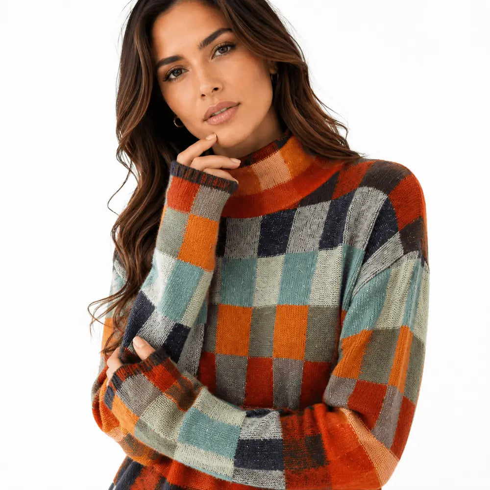 Suéter Feminino Gola Alta Cashmere Verona
