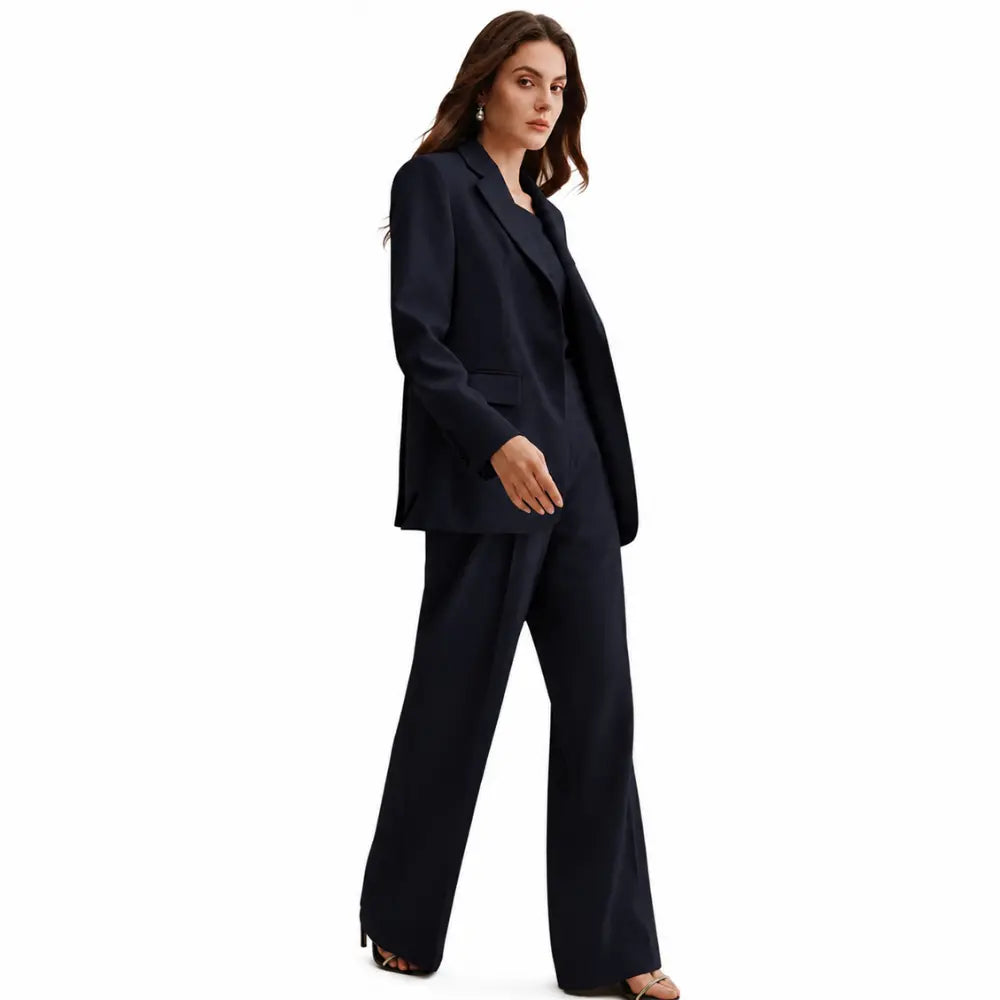 Conjunto Feminino Alfaiataria Privée - Azul Marinho