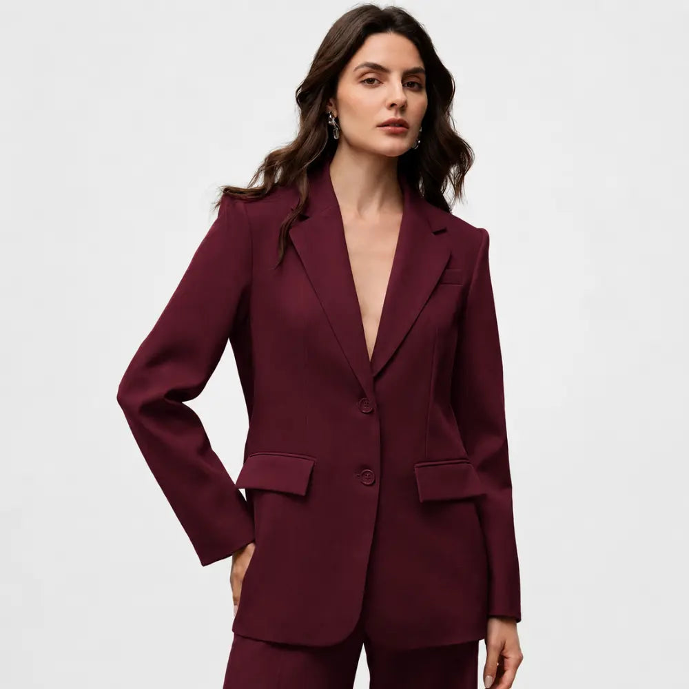 Conjunto Feminino Alfaiataria Privée - Vinho