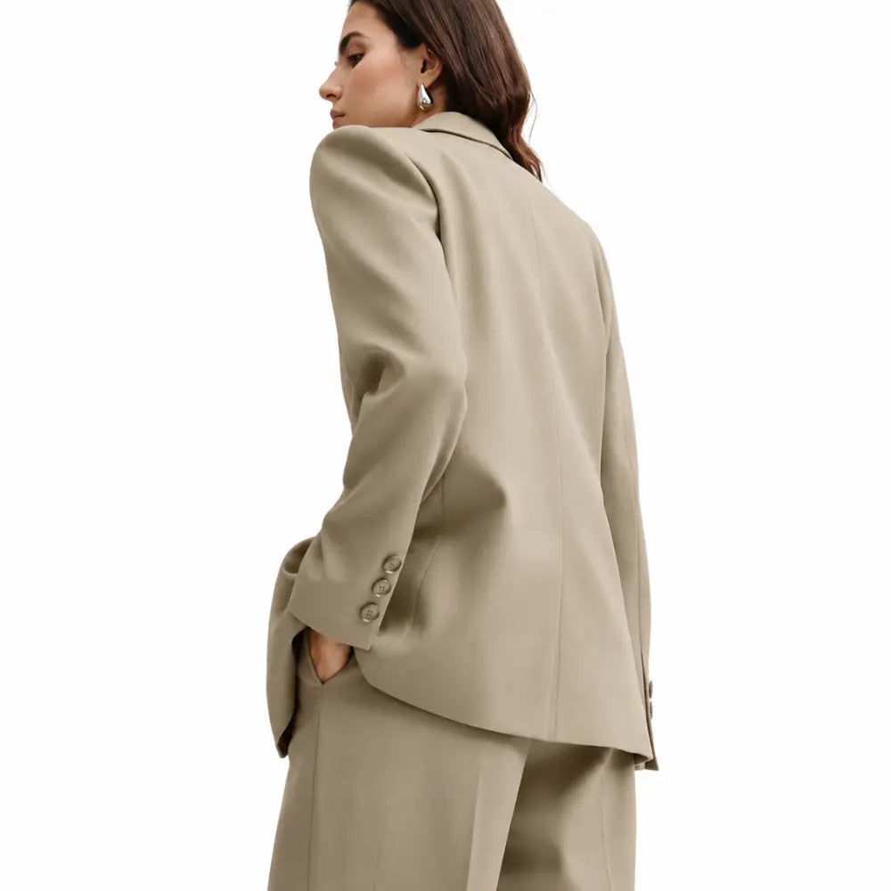 Conjunto Feminino Alfaiataria Privée - Bege
