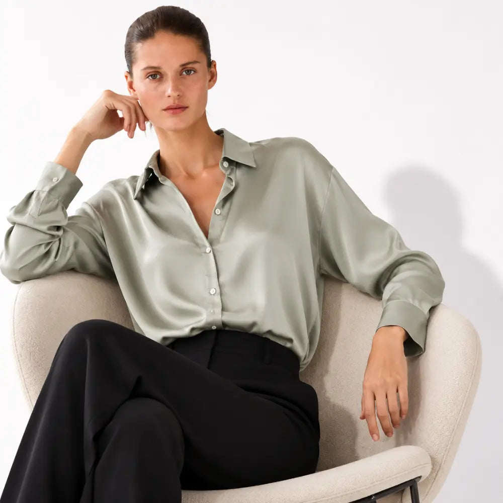 Camisa Feminina Cetim Verona Premium
