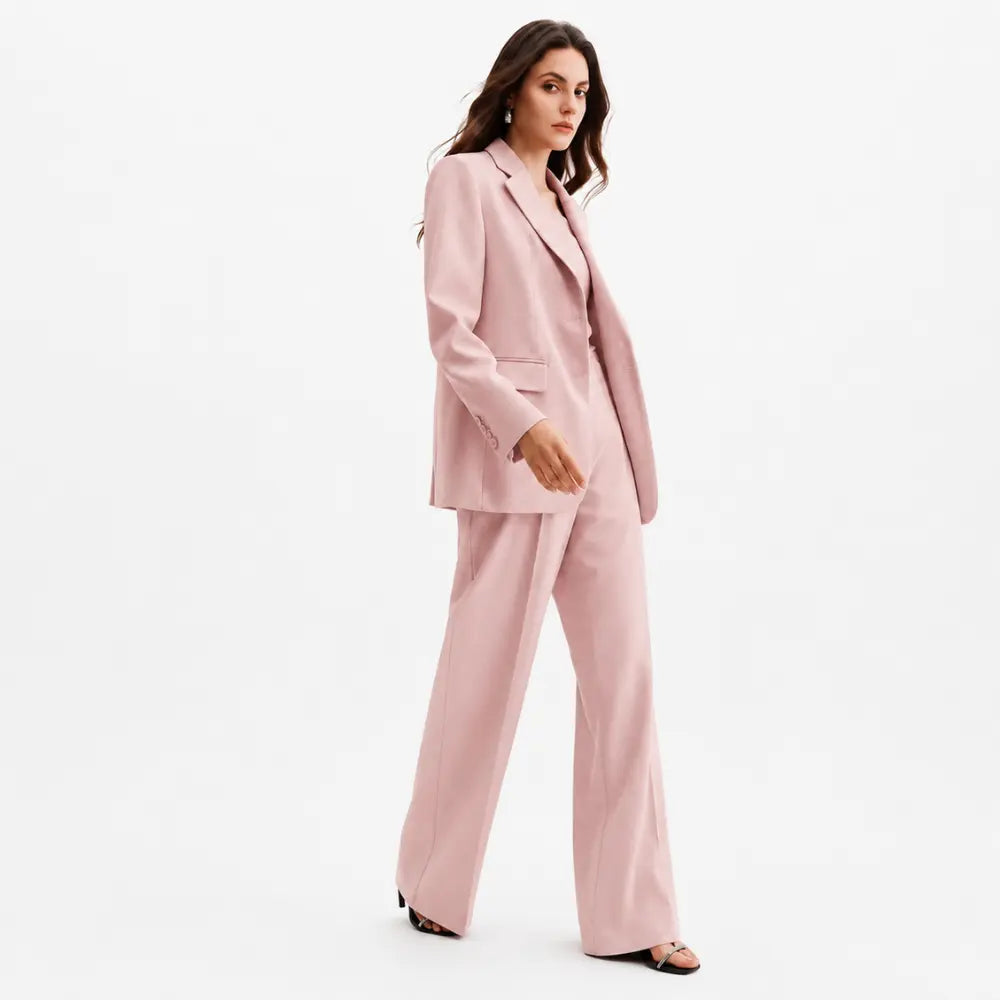 Conjunto Feminino Alfaiataria Privée - Rosa Bebê