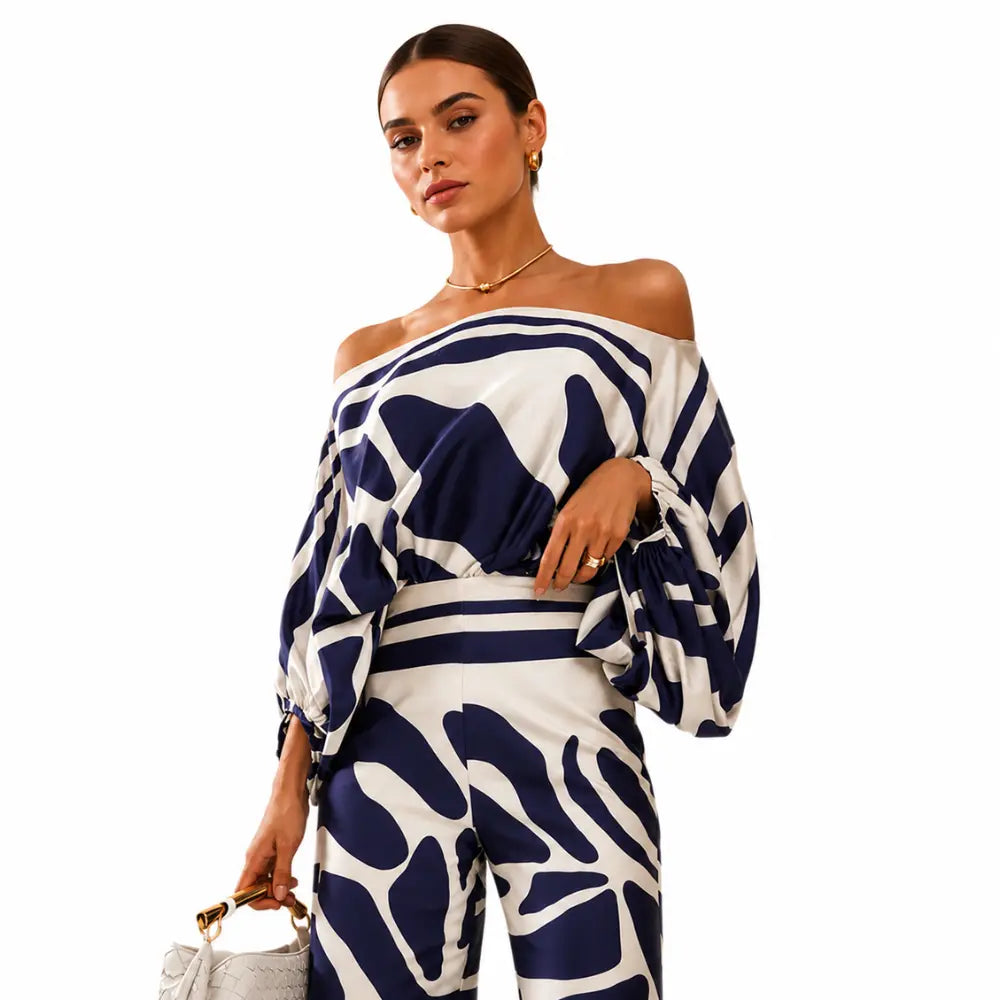 Conjunto Feminino Cetim Ombro Único Portofino