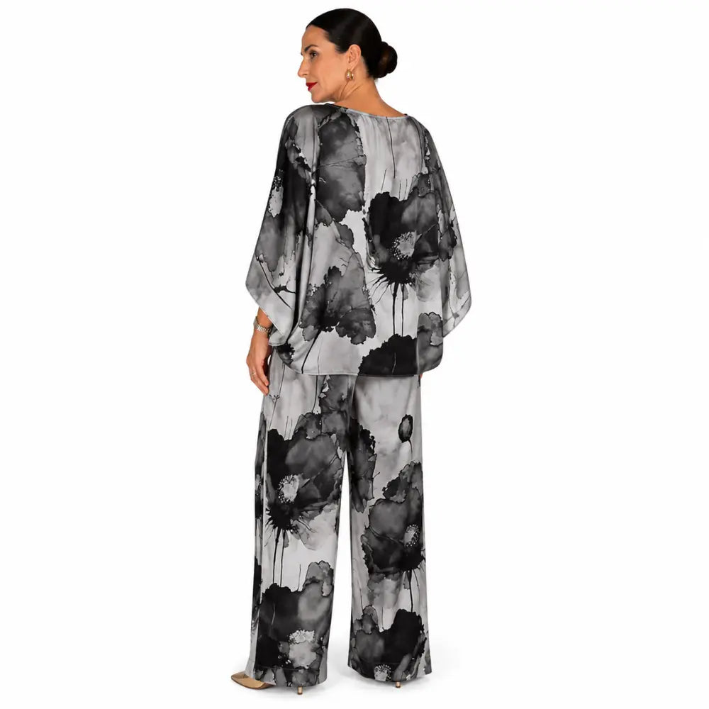 Conjunto Feminino Cetim Estampado Bellissima