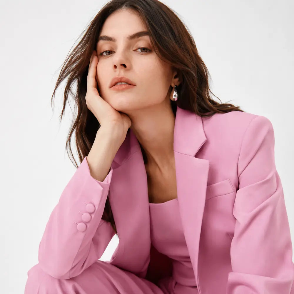 Conjunto Feminino Alfaiataria Privée - Rosa