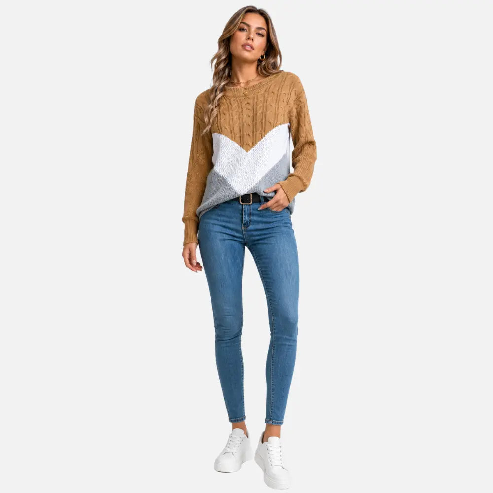 Suéter Feminino Tricô Trançado Siena Firenze