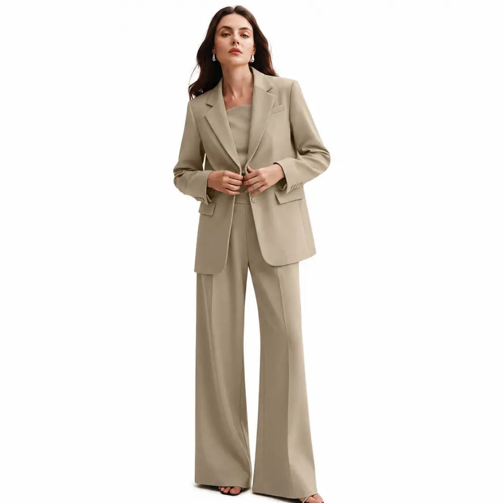Conjunto Feminino Alfaiataria Privée - Bege