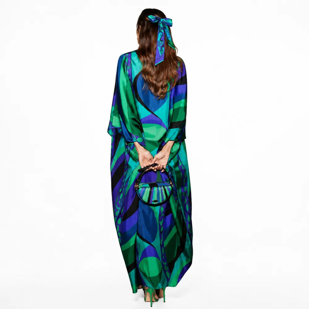 Vestido Longo Positano Azure Feminino Premium