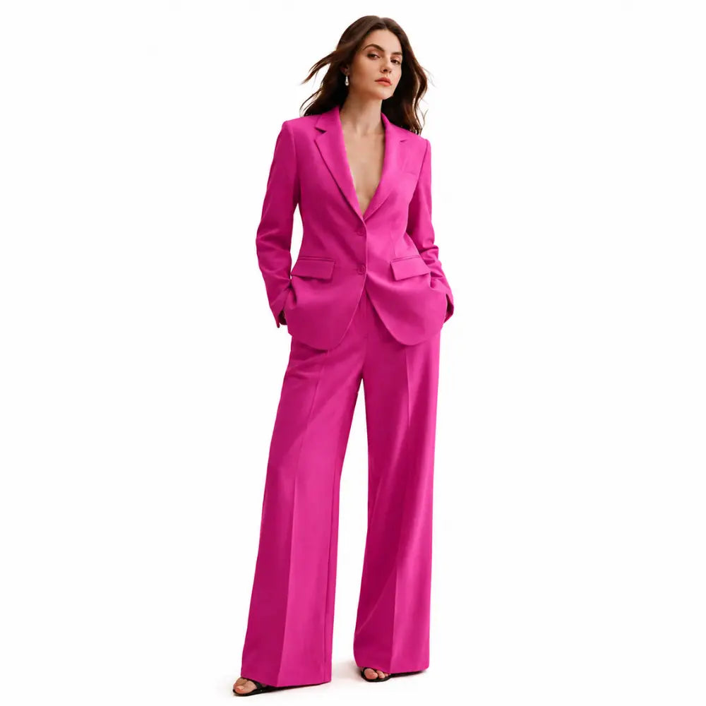 Conjunto Feminino Alfaiataria Privée - Rosa Pink