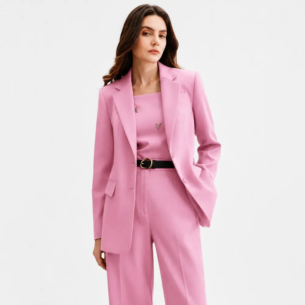 Conjunto Feminino Alfaiataria Privée - Rosa