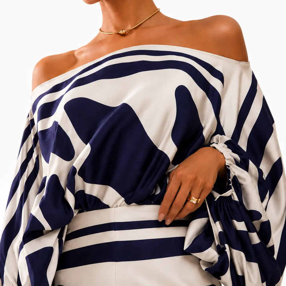 Conjunto Feminino Cetim Ombro Único Portofino