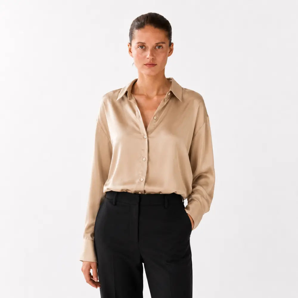 Camisa Feminina Cetim Verona Premium