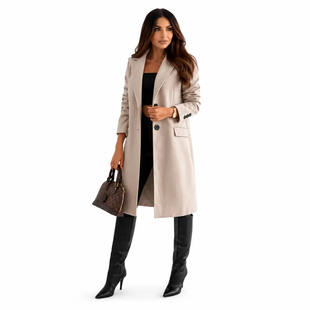 Sobretudo Feminino Alfaiataria Longo Clássico Torino Atelier