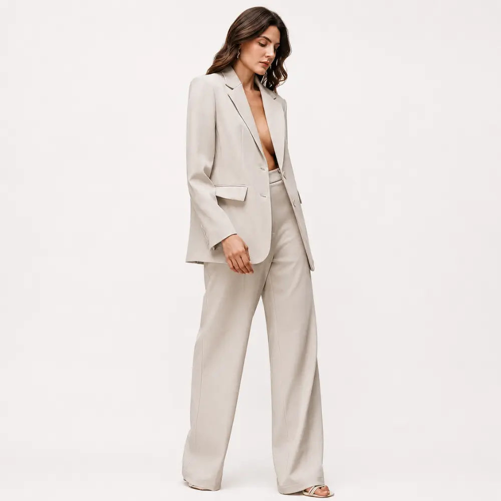Conjunto Feminino Alfaiataria Privée - Areia