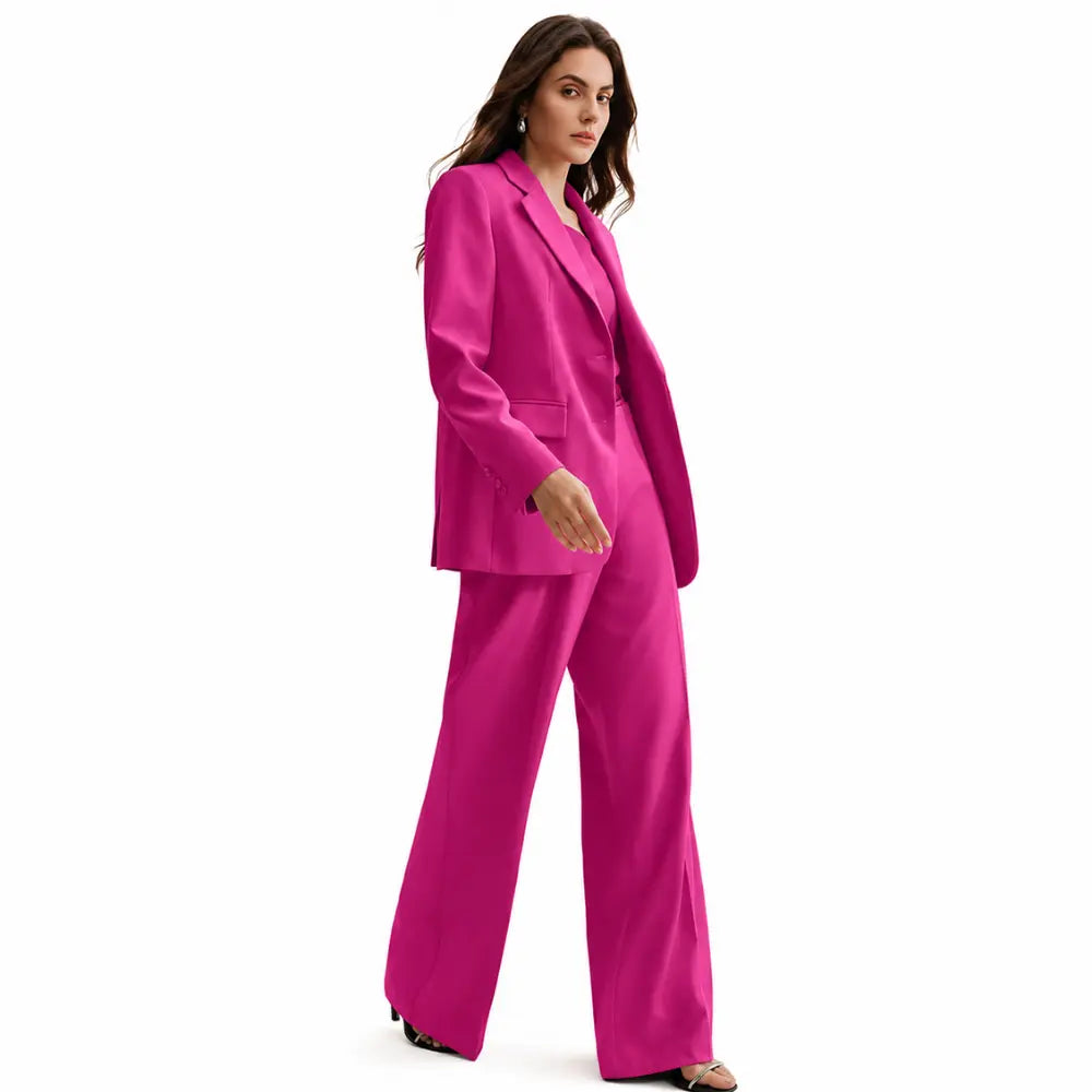 Conjunto Feminino Alfaiataria Privée - Rosa Pink