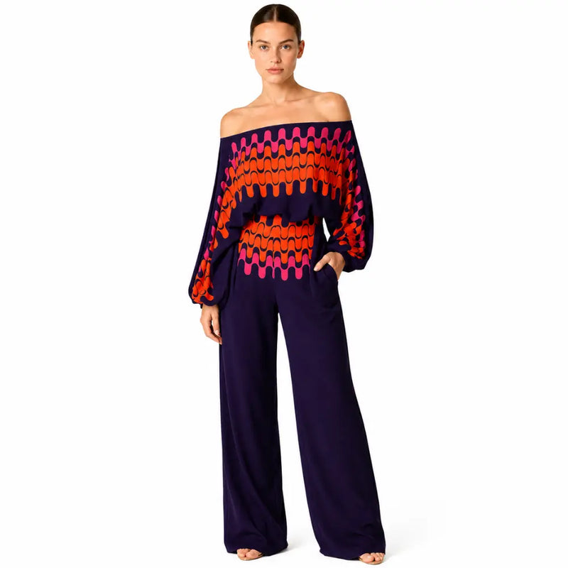 Conjunto Feminino Cetim Ombro Único Ravello