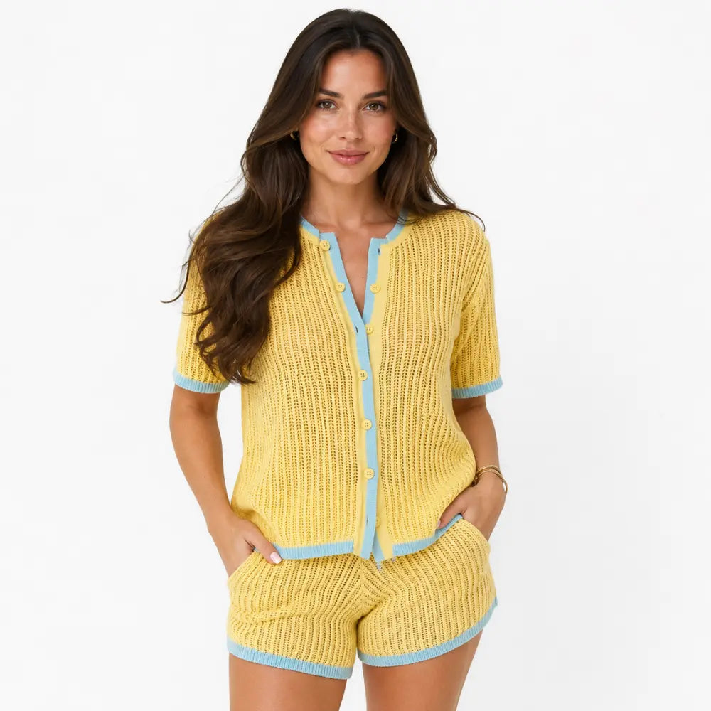 Conjunto Tricô Resort Capri