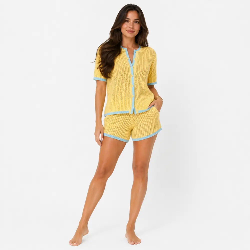 Conjunto Tricô Resort Capri