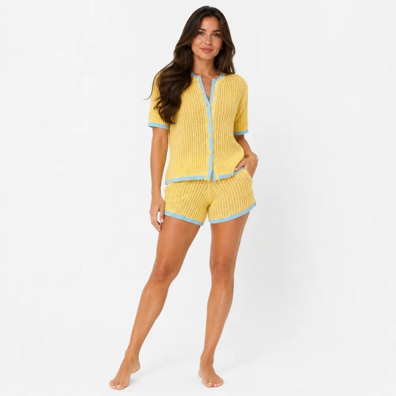 Conjunto Tricô Resort Capri