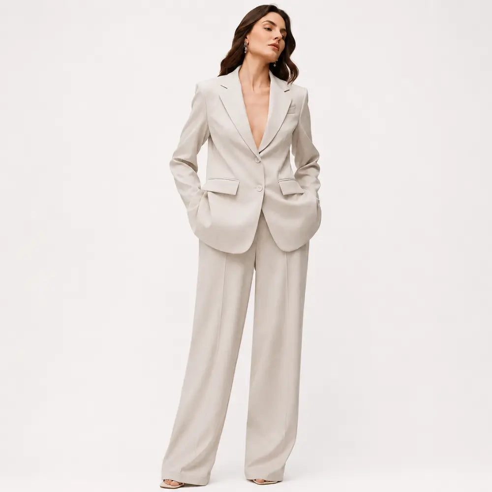 Conjunto Feminino Alfaiataria Privée - Areia