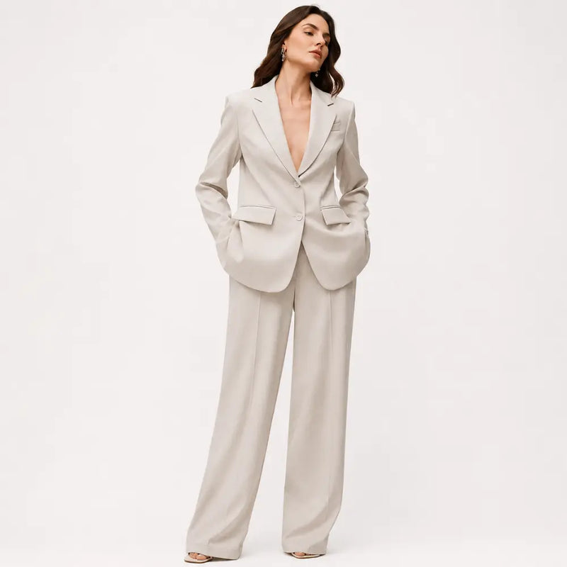 Conjunto Feminino Alfaiataria Privée - Areia