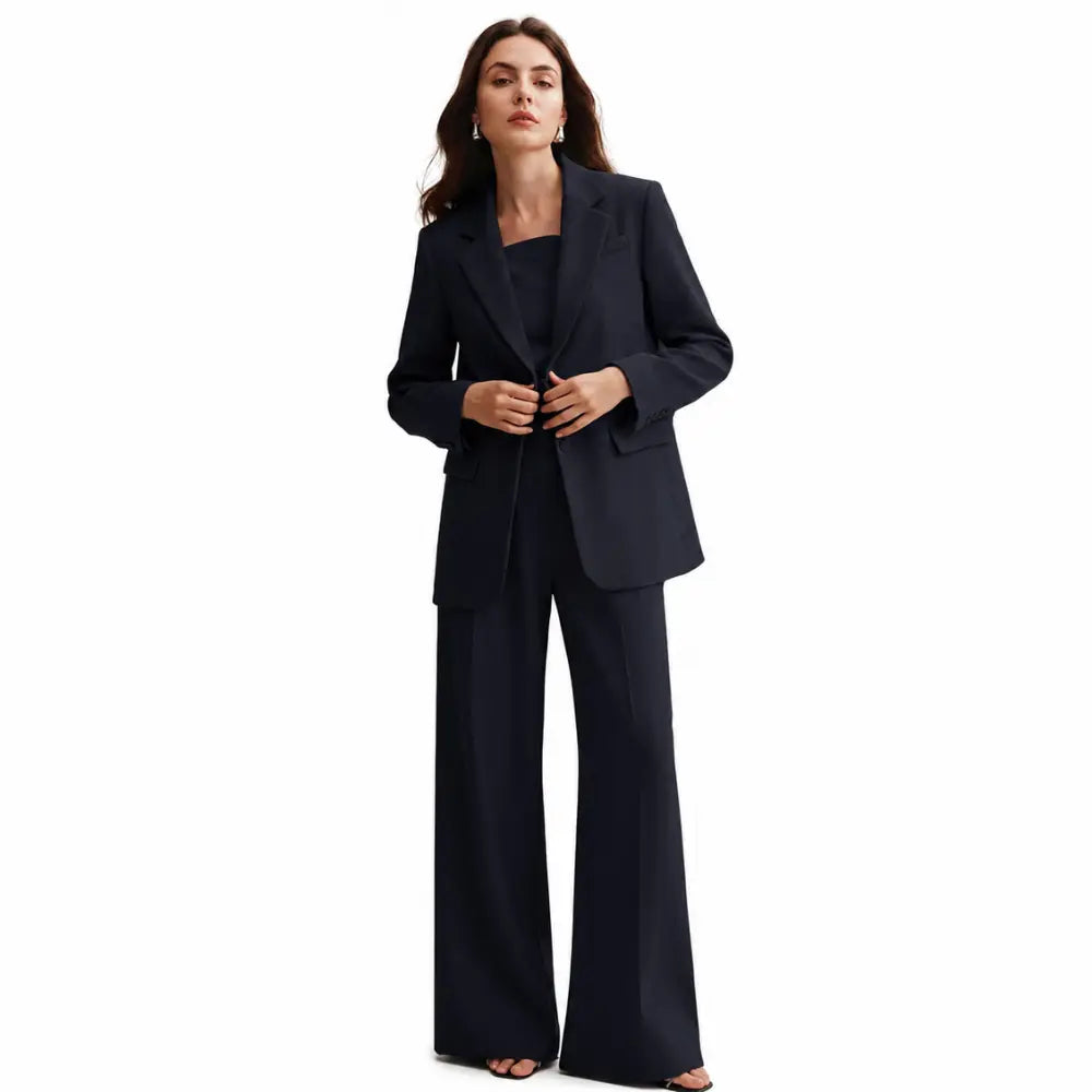 Conjunto Feminino Alfaiataria Privée - Azul Marinho