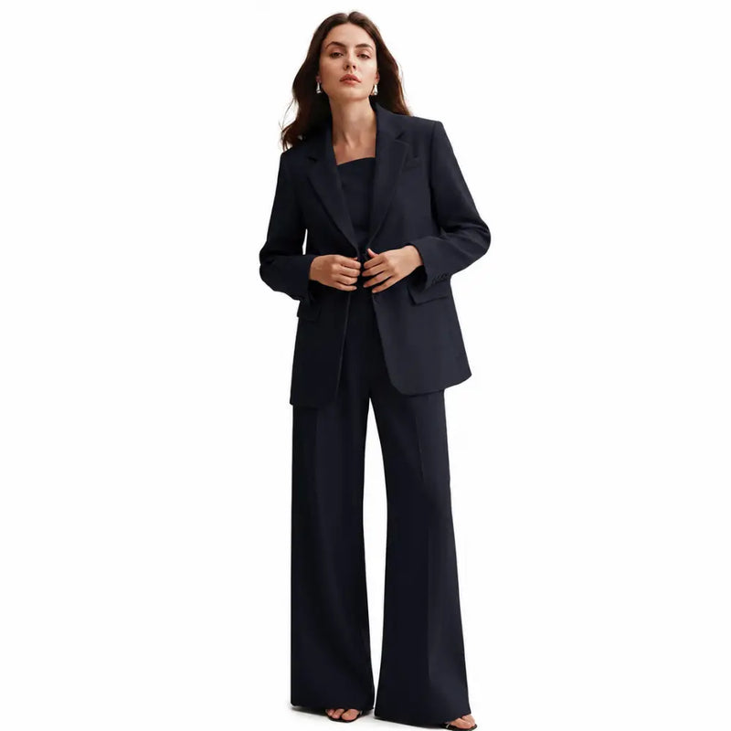 Conjunto Feminino Alfaiataria Privée - Azul Marinho