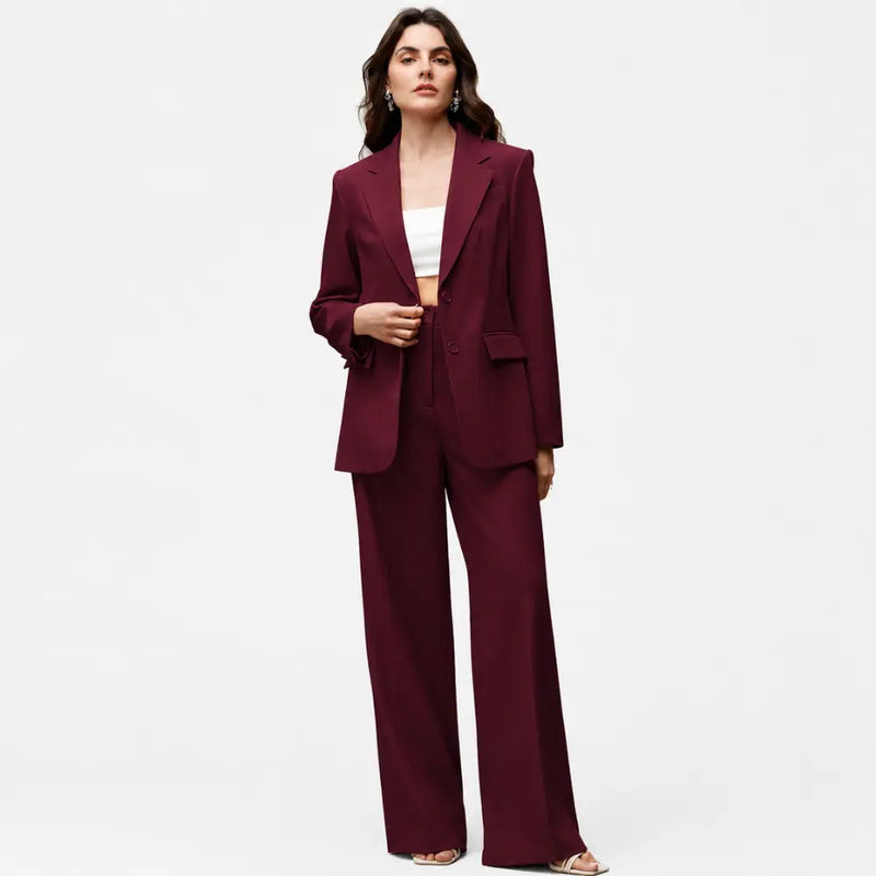 Conjunto Feminino Alfaiataria Privée - Vinho