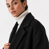 Sobretudo Feminino Alongado em Lã Elegante Milano Atelier