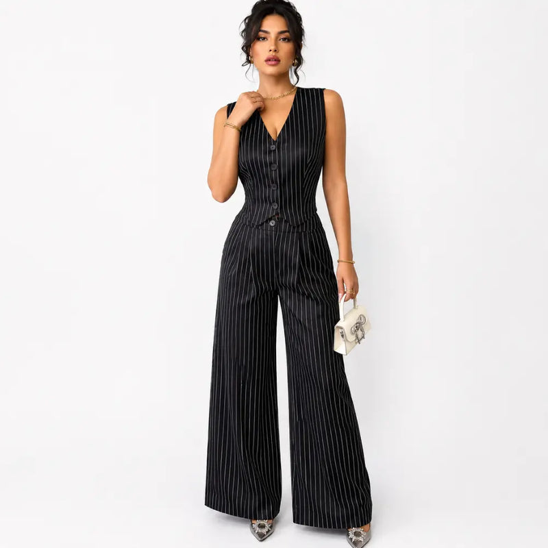 Conjunto Feminino Alfaiataria Risca de Giz Milano Prestige