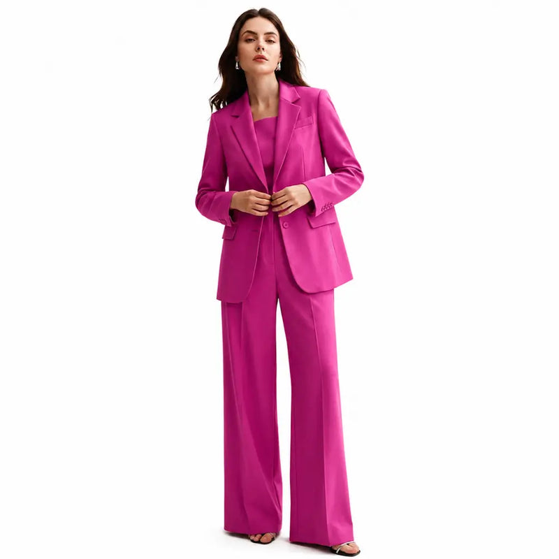 Conjunto Feminino Alfaiataria Privée - Rosa Pink