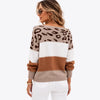 Suéter Feminino Tricô Animal Print Firenze