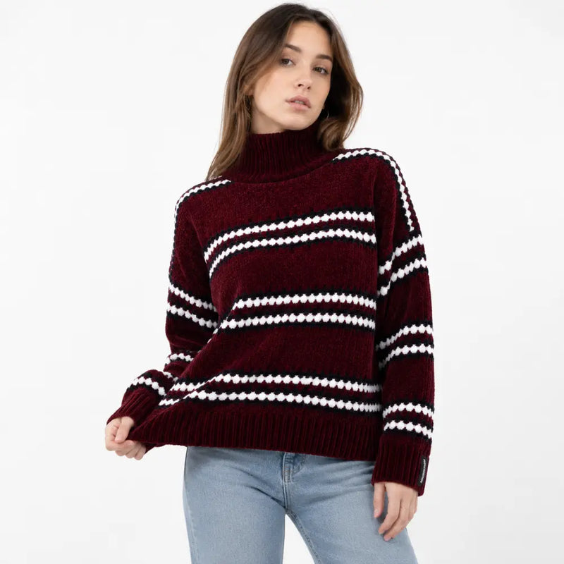 Suéter Feminino Chenille Gola Alta Bergen Firenze