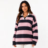 Suéter Feminino Gola Polo Rosa Cashmere Firenze