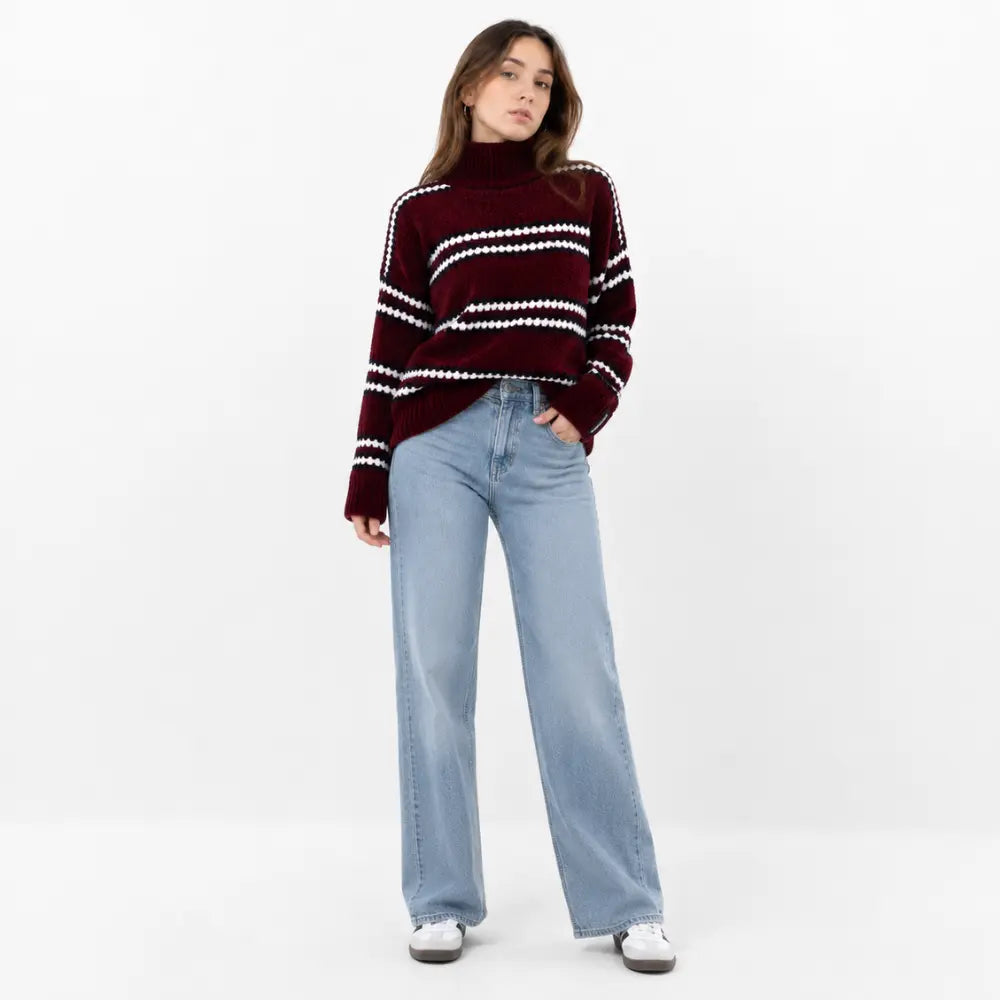 Suéter Feminino Chenille Gola Alta Bergen Firenze