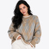 Suéter Feminino Tricô Argyle Firenze