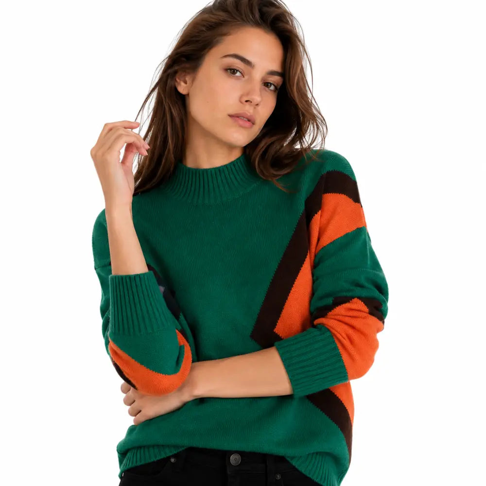 Suéter Feminino Tricô Geométrico Amalfi Firenze