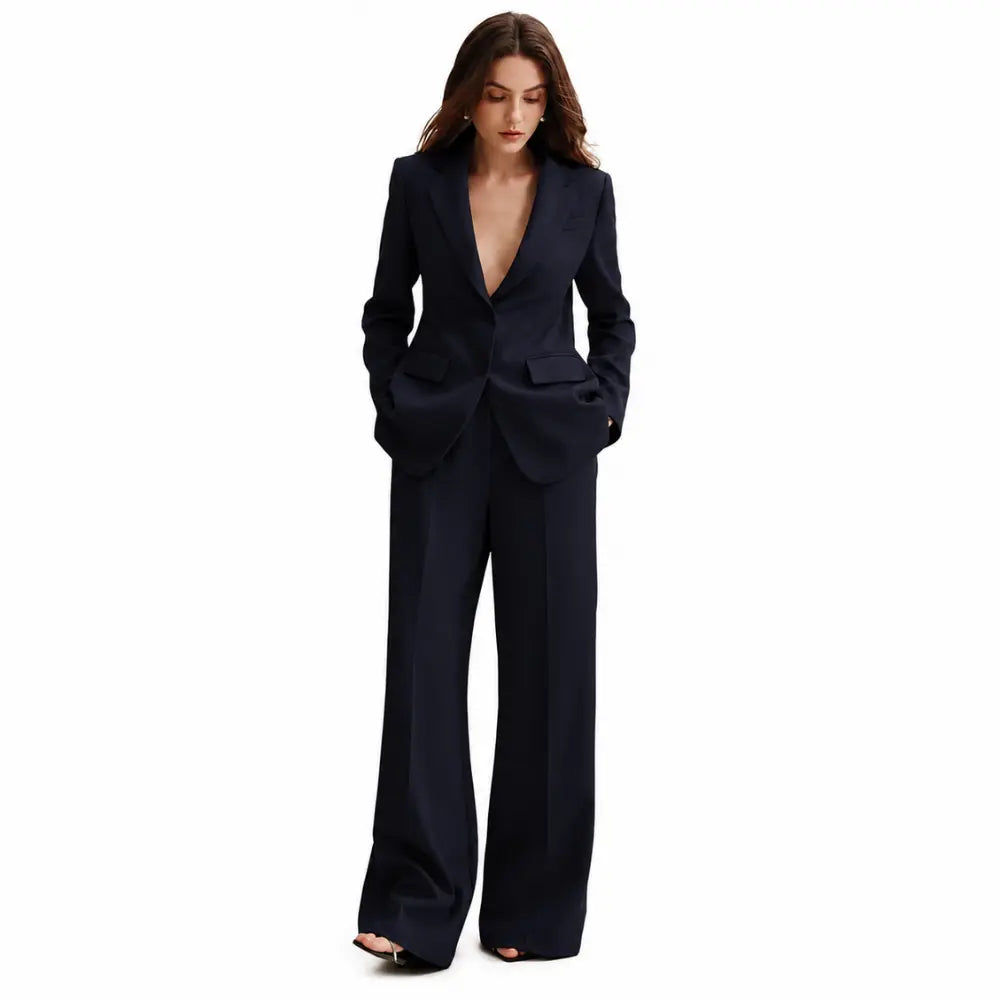 Conjunto Feminino Alfaiataria Privée - Azul Marinho