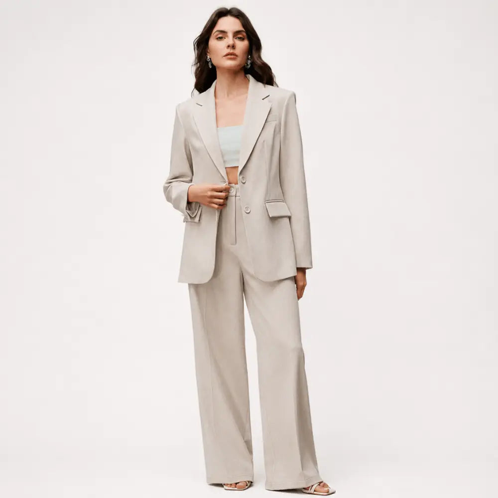 Conjunto Feminino Alfaiataria Privée - Areia
