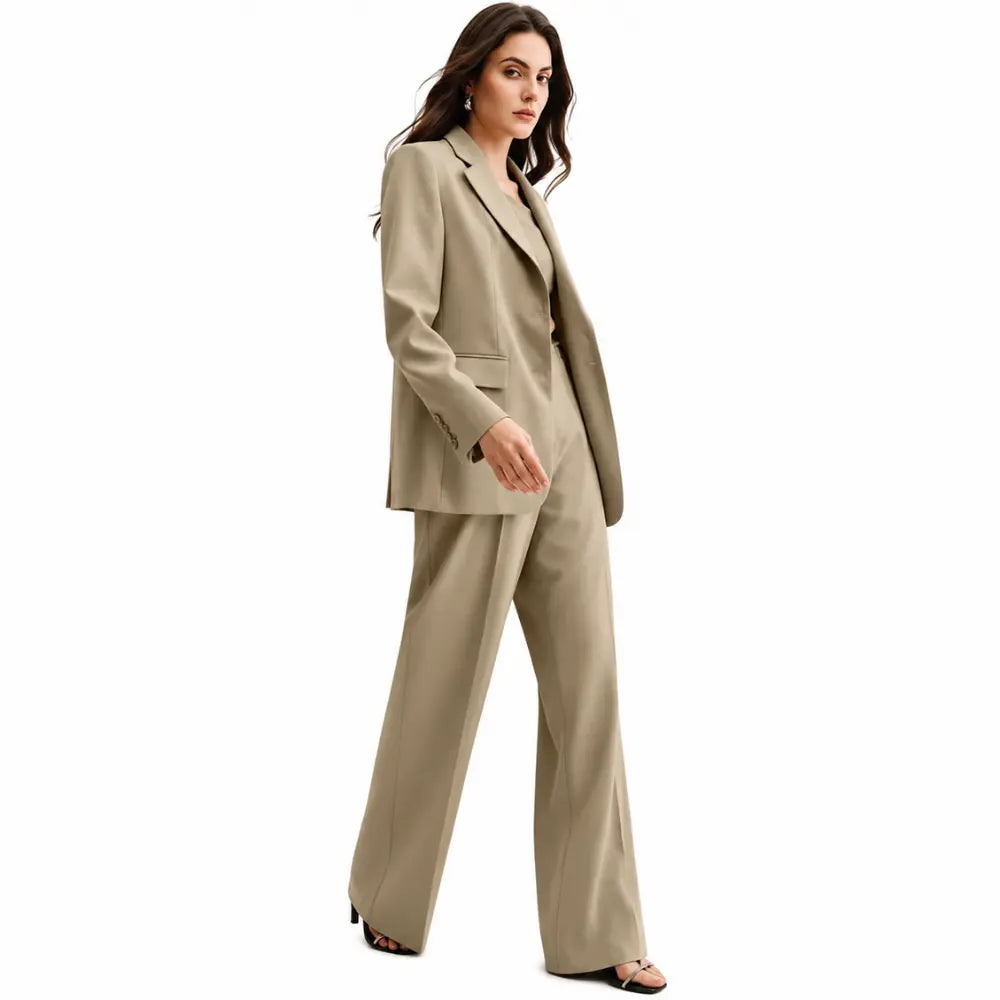 Conjunto Feminino Alfaiataria Privée - Bege