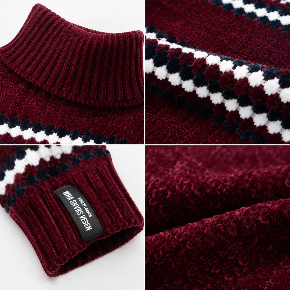 Suéter Feminino Chenille Gola Alta Bergen Firenze