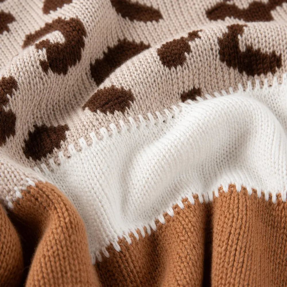 Suéter Feminino Tricô Animal Print Firenze