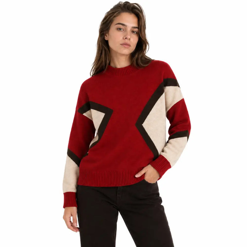 Suéter Feminino Tricô Geométrico Amalfi Firenze