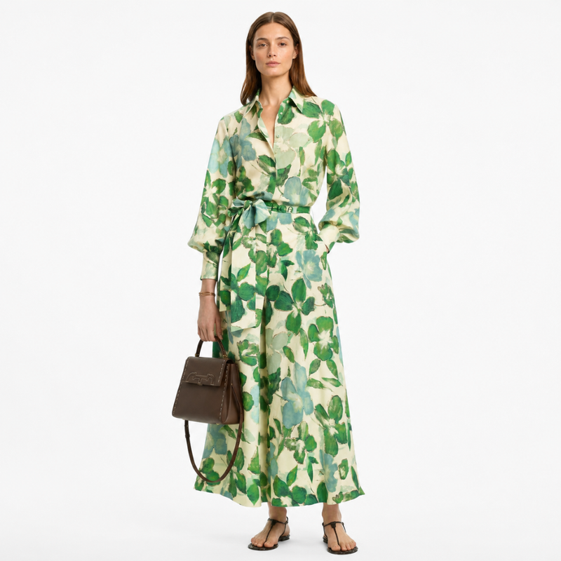 Vestido Longo Floral Verona Feminino Premium