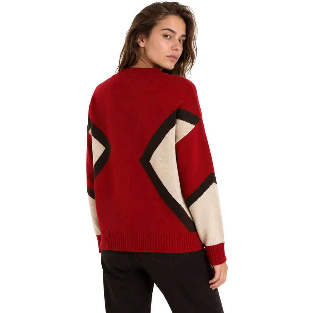 Suéter Feminino Tricô Geométrico Amalfi Firenze